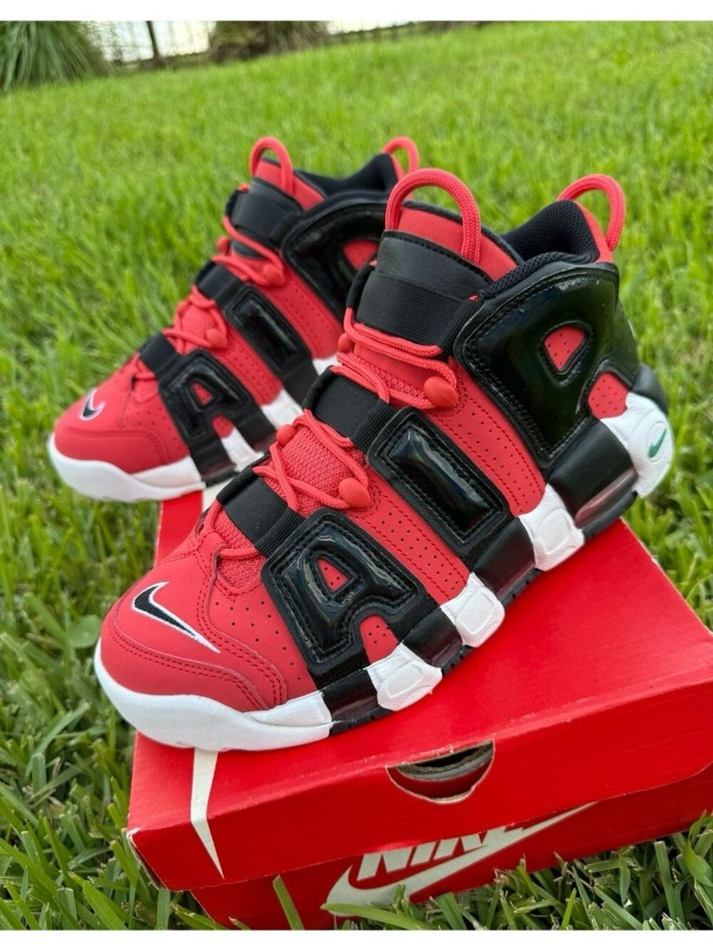 8.5 MEN'S NIKE AIR MORE UPTEMPO 96 RED LOBSTER / BLACK DV2129-600 BASKETBALL